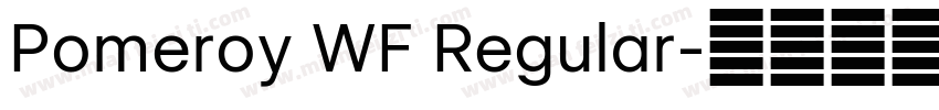 Pomeroy WF Regular字体转换